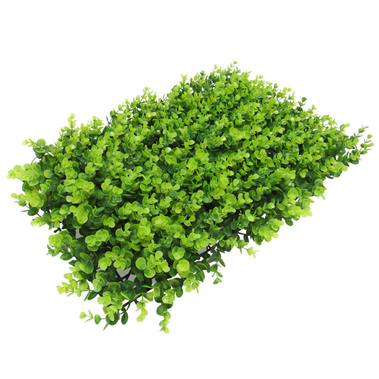 Primrue 24" Artificial Eucalyptus Greenery Wall Panel Hedge Mat
